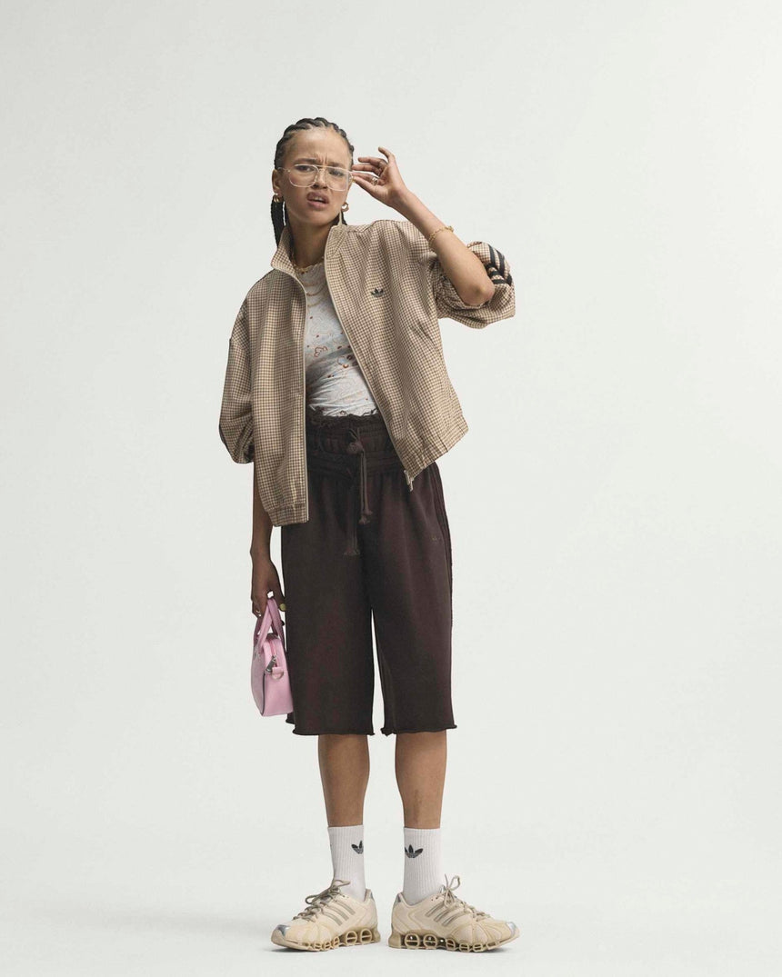adidas Originals Badigirl Checks Track Top Kadın Ceket Crystal Linen/Aurora Coffee/Orbit Green/Vermillion