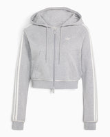 adidas Originals Badigirl Graphic Short Front Zip Track Top Kadın Sweatshirt Medium Grey Heather