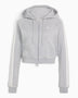 adidas Originals Badigirl Graphic Short Front Zip Track Top Kadın Sweatshirt Medium Grey Heather