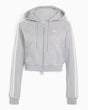 adidas Originals Badigirl Graphic Short Front Zip Track Top Kadın Sweatshirt Medium Grey Heather