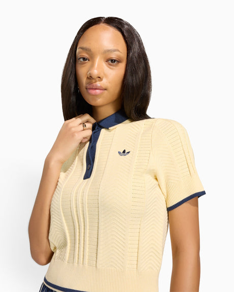 adidas Originals Cable Knit Cali Kadın Polo T-Shirt