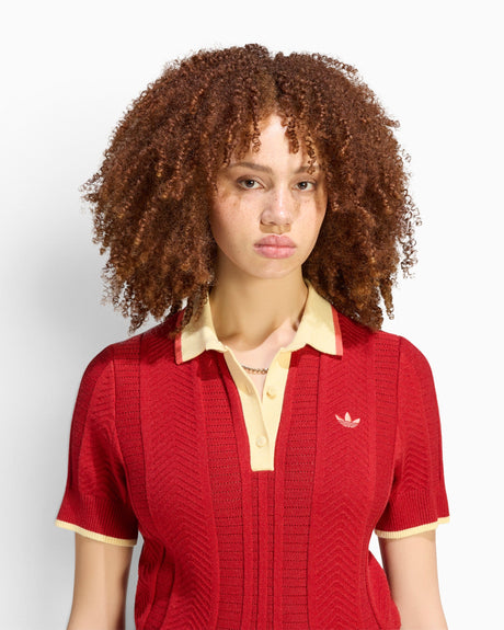 adidas Originals Cable Knit Cali Kadın Polo T-Shirt