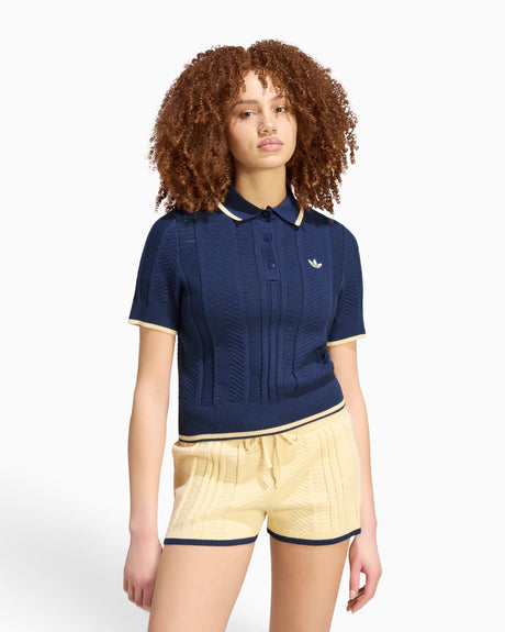 adidas Originals Cable Knit Cali Kadın Polo T-Shirt