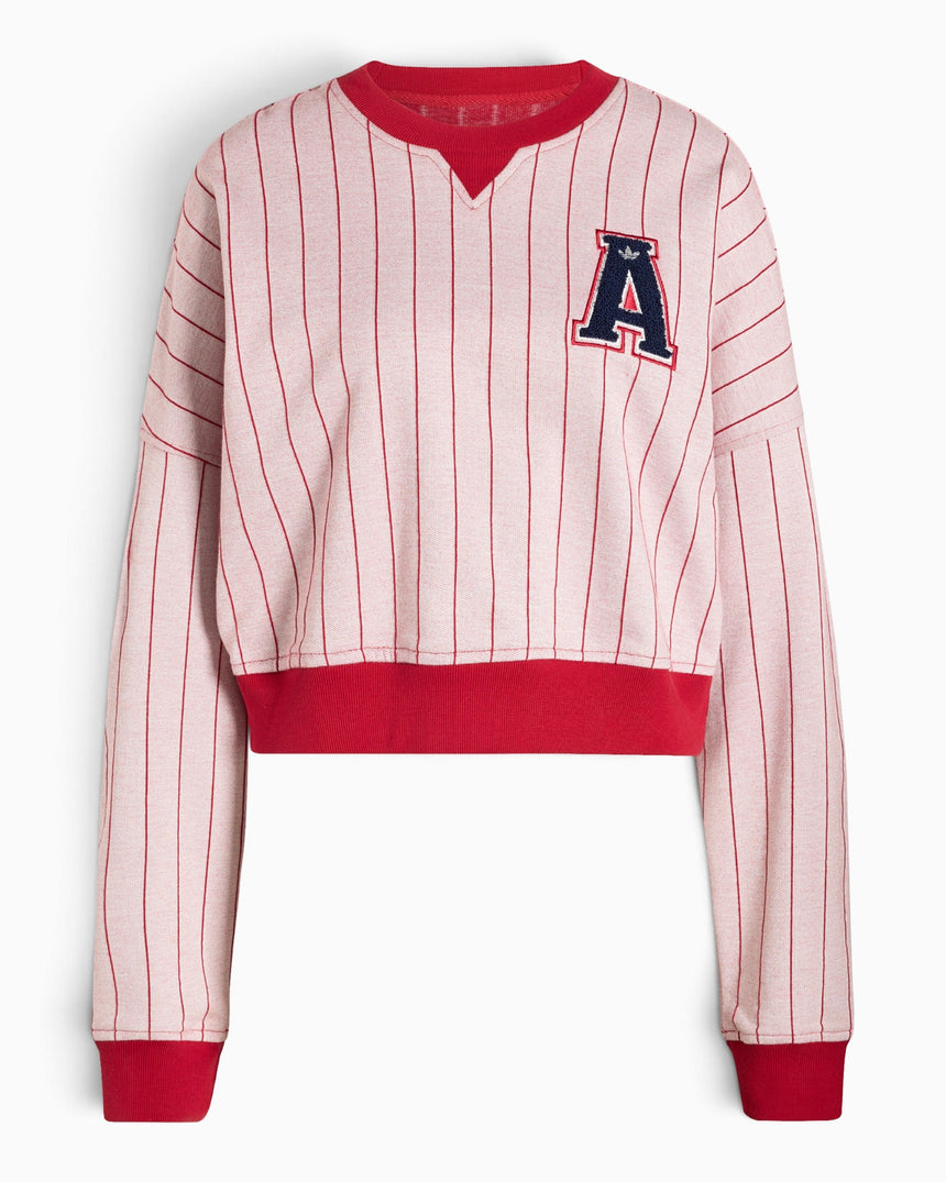 adidas Originals Graphic Crew Kadın Sweatshirt Cloud White / Team Victory Red