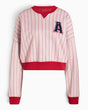 adidas Originals Graphic Crew Kadın Sweatshirt Cloud White / Team Victory Red