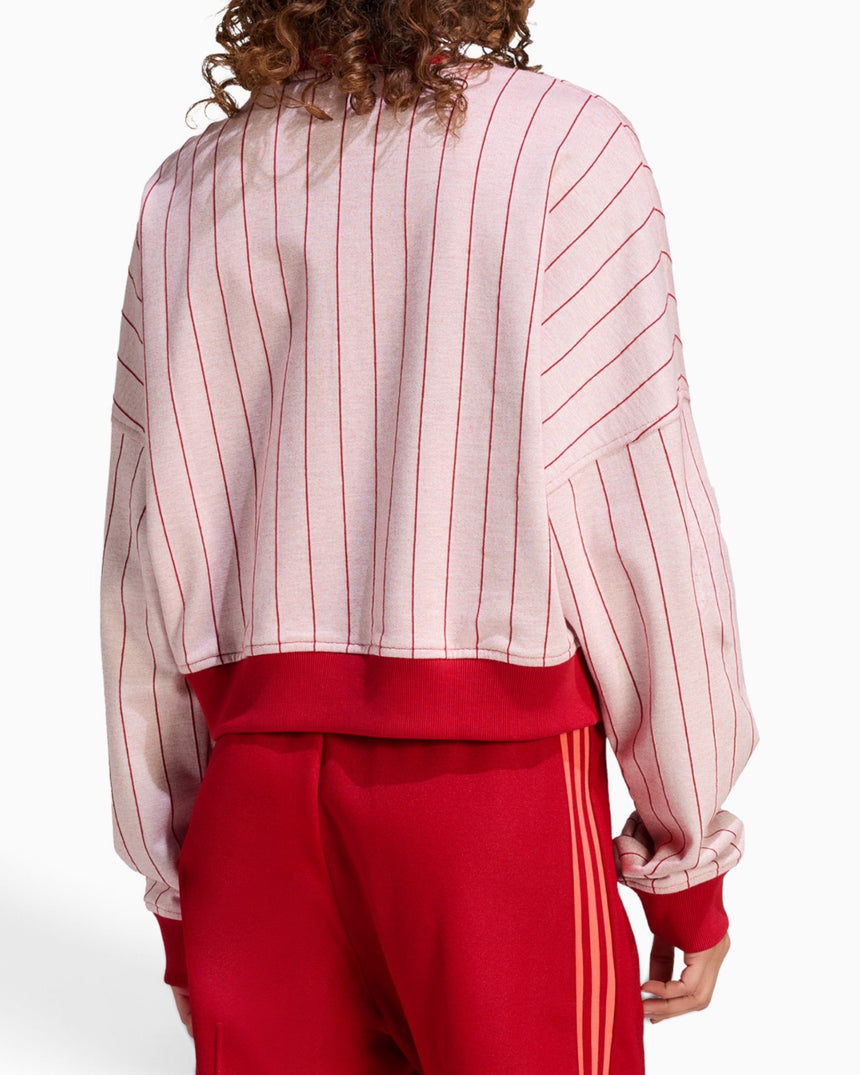 adidas Originals Graphic Crew Kadın Sweatshirt Cloud White / Team Victory Red