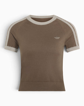 adidas Originals Knitted Kadın T-Shirt Branch / Silver Pebble