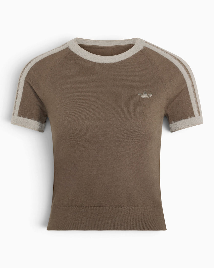 adidas Originals Knitted Kadın T-Shirt Branch / Silver Pebble