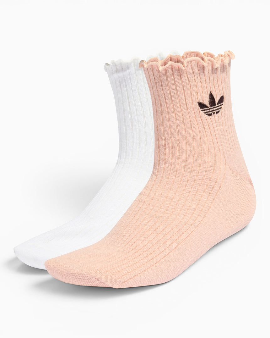 adidas Originals Ruffle 2-Pack Çorap Blush Pink/White