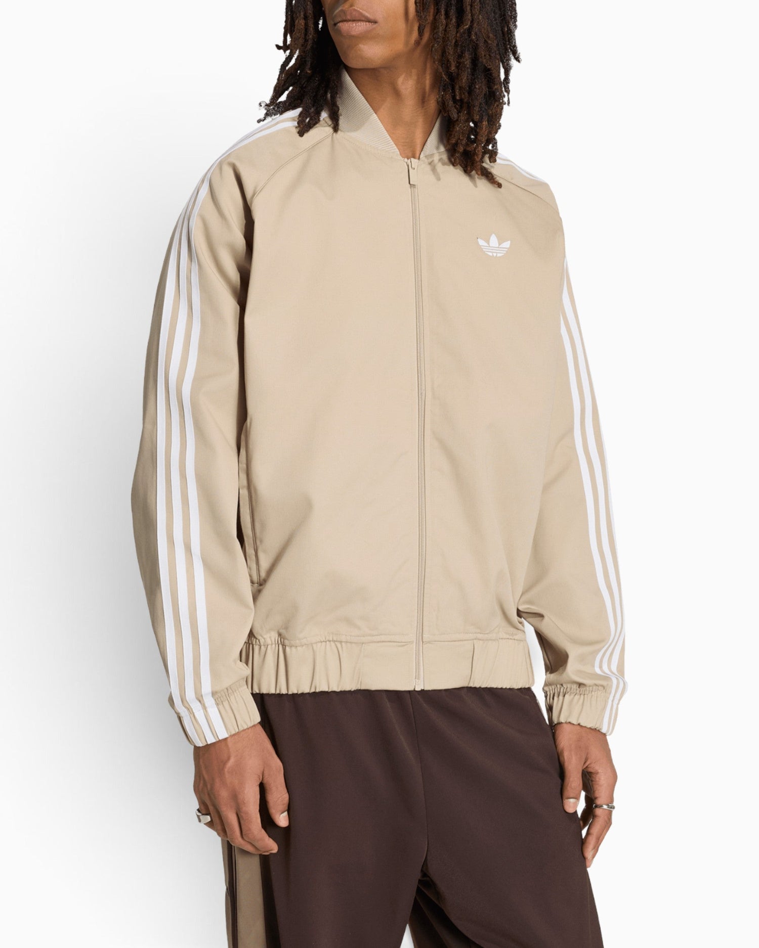 adidas Originals SST Adicolor Classics Cotton Twill Track Top Erkek Ceket Khaki Three