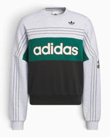 adidas Originals Varsity Crew Sweatshirt Light Grey Heather