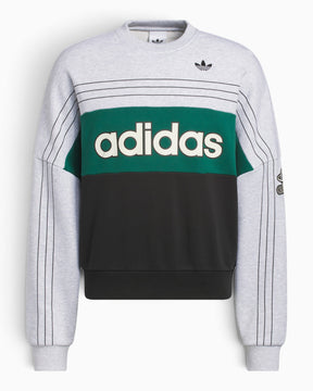 adidas Originals Varsity Crew Sweatshirt Light Grey Heather
