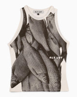 Alt Üst Fish Tank Top Beige