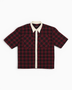 Alt Üst Plaid Poplin Gömlek Red/Black