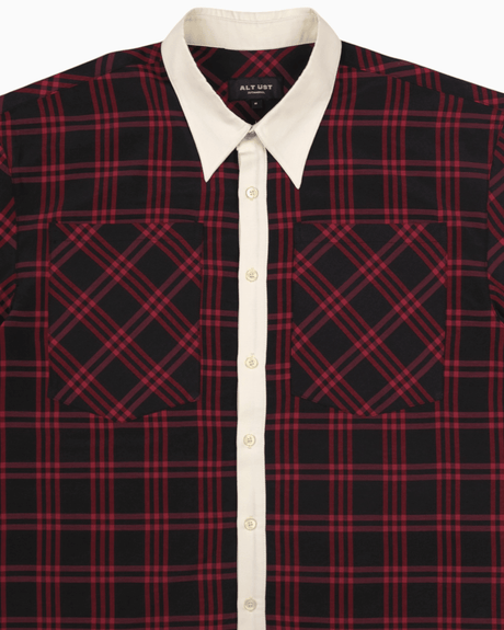Alt Üst Plaid Poplin Gömlek