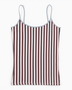 Alt Üst Strapped Top Brown/White