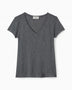 American Vintage Jacksonville Kadın V-Neck T-Shirt Anthracite Chine