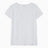 American Vintage Jacksonville Kadın V-Neck T-Shirt Blanc