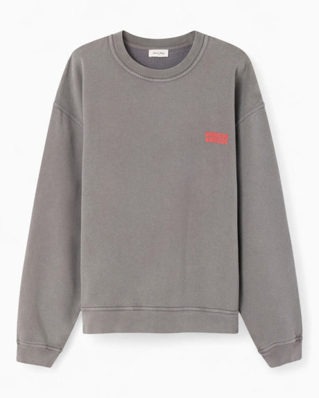 American Vintage Plizzy Erkek Sweatshirt Cendre Vintage