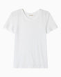 American Vintage Sonoma Kadın T-Shirt Blanc