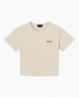 A.P.C. Boxy Petit VPC Kadın T-Shirt Mastic/Rouge
