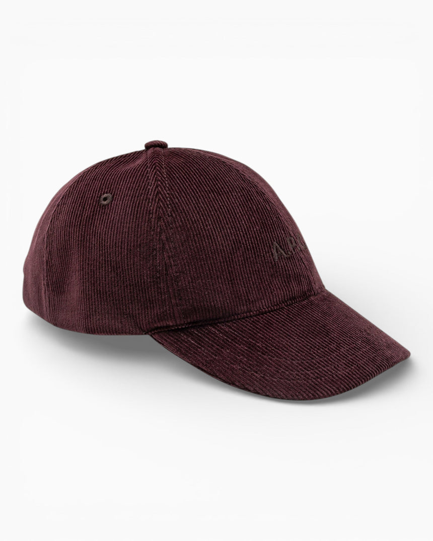 A.P.C. Charlie Corduroy Cap Bordeaux