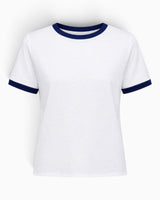 A.P.C. Contrast Trim Erkek T-Shirt Chalk