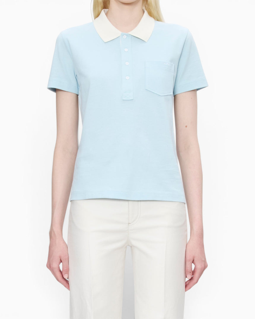 A.P.C. GOTS Short-Sleeved Kadın Polo T-Shirt