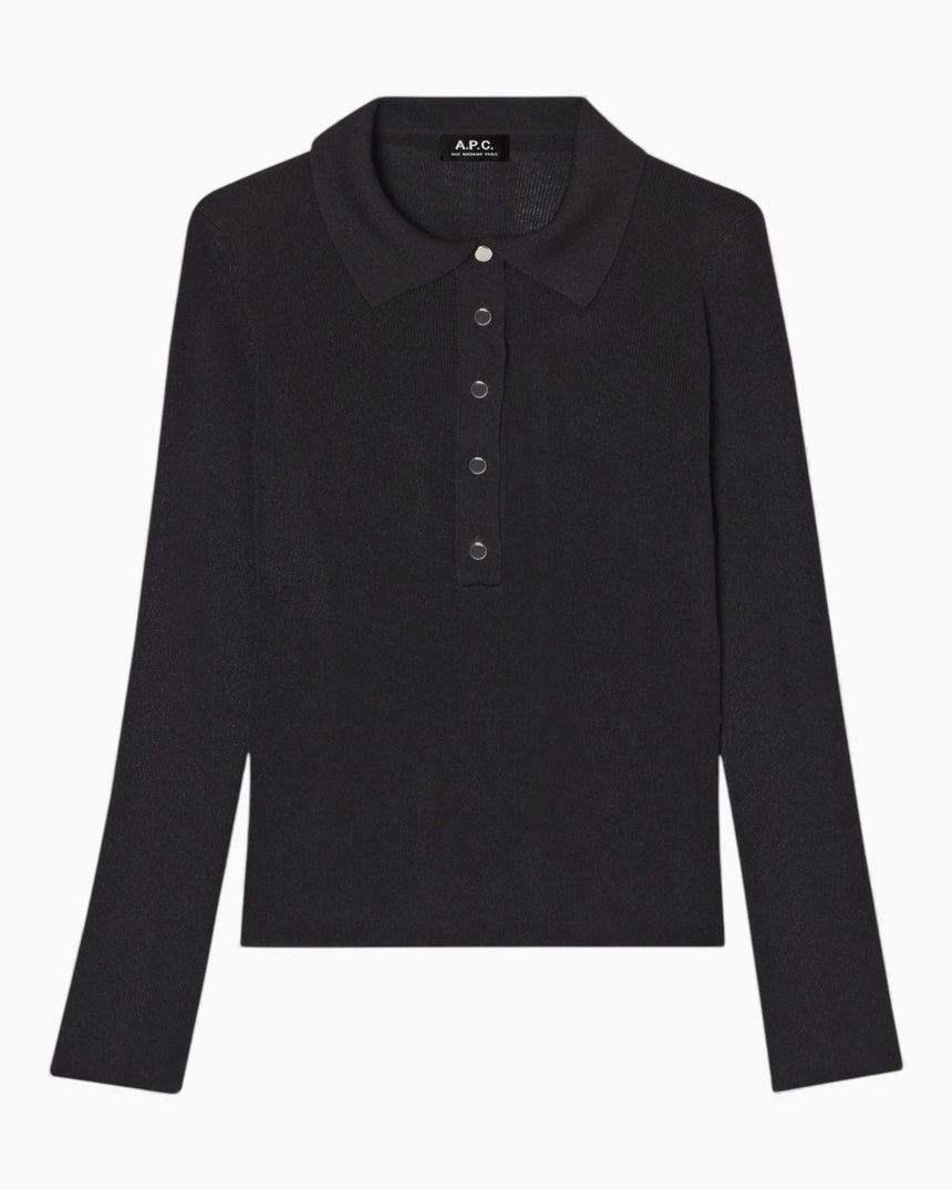 A.P.C. Mila Kadın Polo Kazak Noir