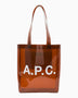 A.P.C. Tote Lou Omuz Çantası Marron Fonce