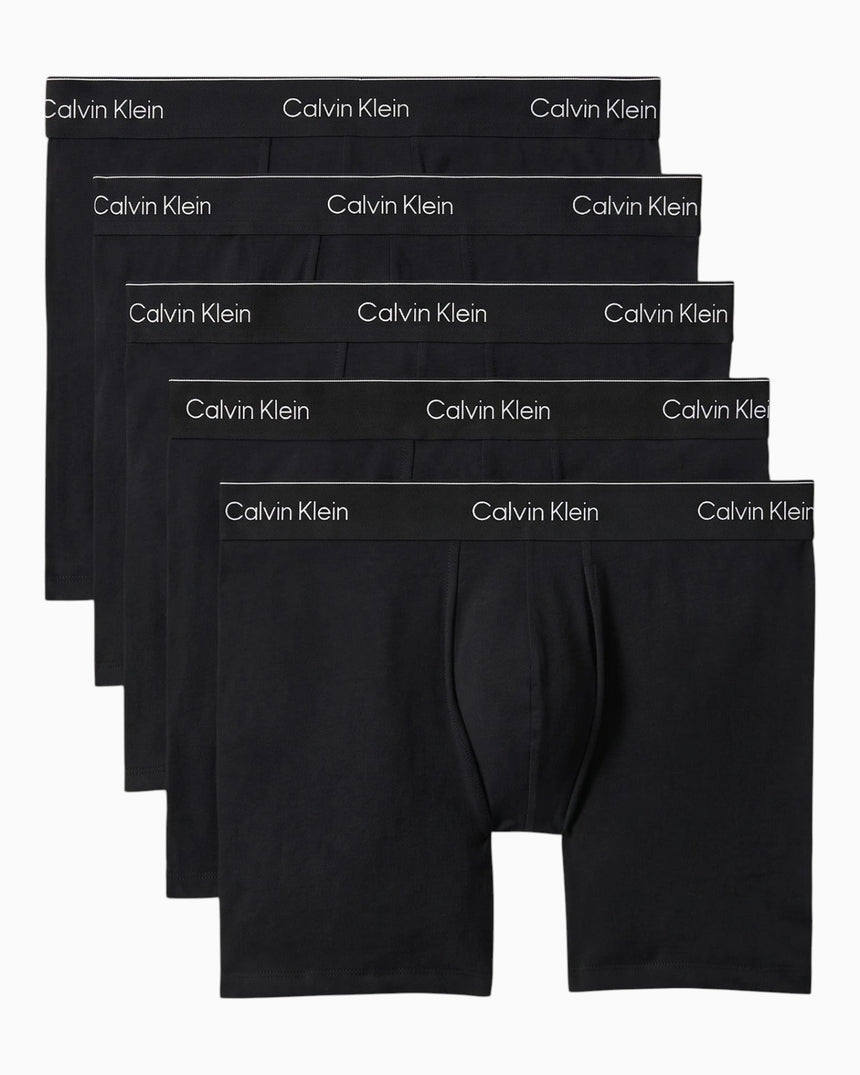 Calvin Klein Boxer Briefs 5PK Icon Cotton Stretch - Erkek Black