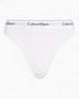Calvin Klein High Leg Tanga Icon Cotton Modal - Kadın Classic White