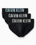 Calvin Klein Hip Brief 3PK Logo - Erkek Black w/Harbor Mist Logo/Black w/