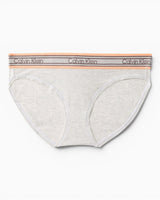 Calvin Klein Icon Cotton Modal Logo Briefs - Kadın Snow Heather