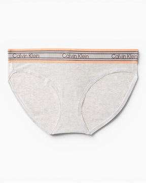 Calvin Klein Icon Cotton Modal Logo Briefs - Kadın Snow Heather