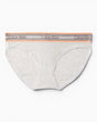 Calvin Klein Icon Cotton Modal Logo Briefs - Kadın Snow Heather