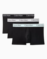Calvin Klein Low Rise Trunk 3PK Microfiber Stretch - Erkek Black Bodies w/ Black/Light Cast/Fe