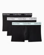 Calvin Klein Low Rise Trunk 3PK Microfiber Stretch - Erkek Black Bodies w/ Black/Light Cast/Fe