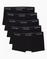 Calvin Klein Low Rise Trunk 5PK Icon Cotton Stretch - Erkek Black W/Black Wb