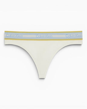 Calvin Klein Modal Logo Waistband Thong - Kadın Tofu