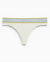 Calvin Klein Modal Logo Waistband Thong - Kadın Tofu