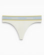 Calvin Klein Modal Logo Waistband Thong - Kadın Tofu