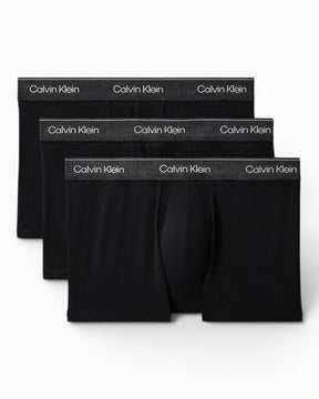 Calvin Klein Trunk 3PK Icon Cotton Stretch - Erkek Black