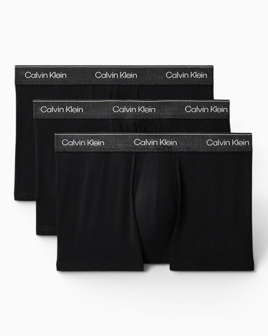 Calvin Klein Trunk 3PK Icon Cotton Stretch - Erkek Black