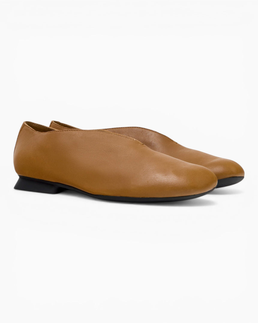 Camper Casi Myra Leather Ballerinas Kadın Ayakkabı Brown