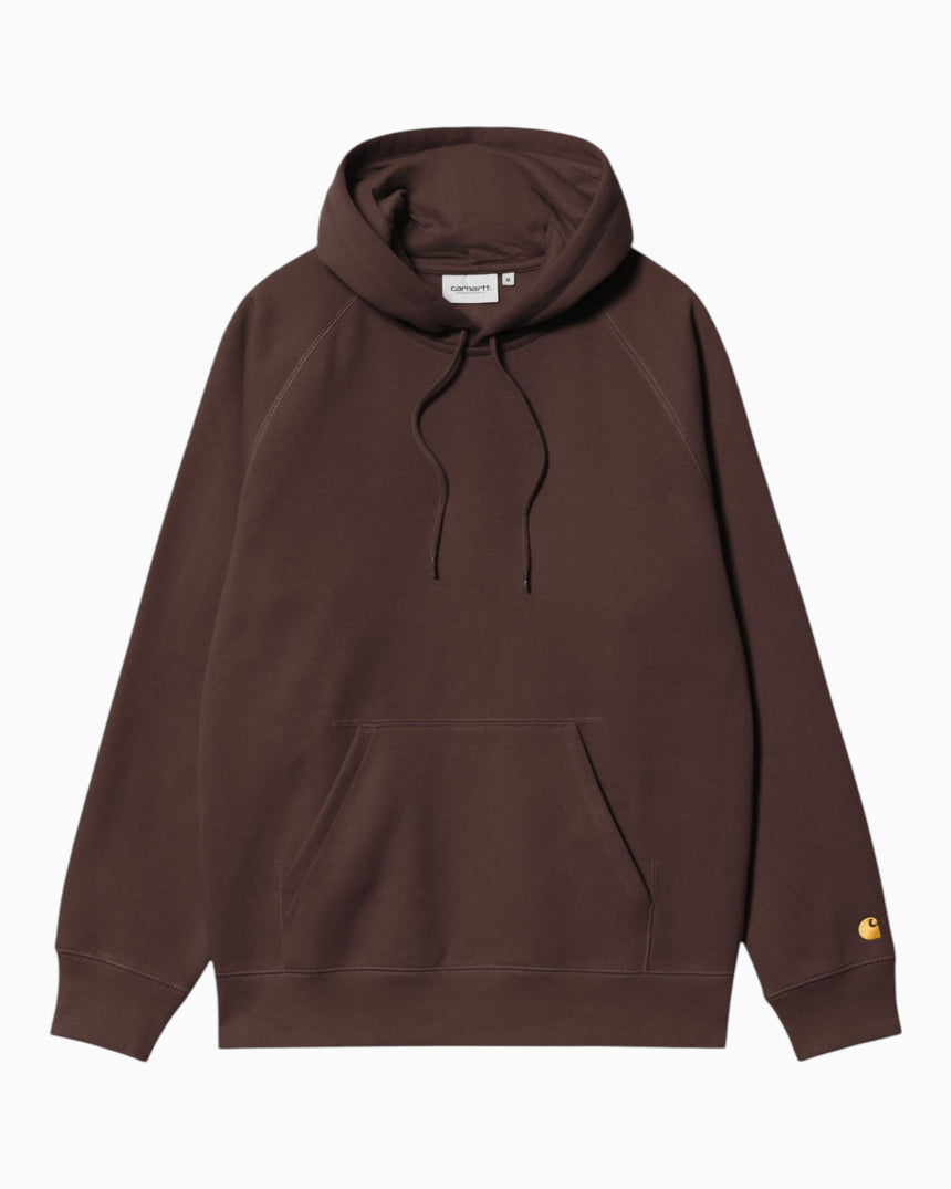 Carhartt WIP Hooded Chase Erkek Sweatshirt Palisander/Gold
