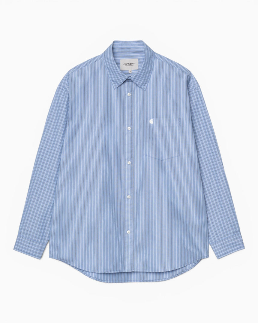 Carhartt WIP Keene Erkek Gömlek Keene Stripe/Curacao