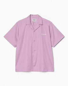 Carhartt WIP S/S Delray Erkek Gömlek Gentle Purple/White