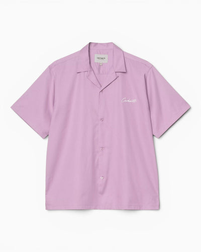 Carhartt WIP S/S Delray Erkek Gömlek Gentle Purple/White