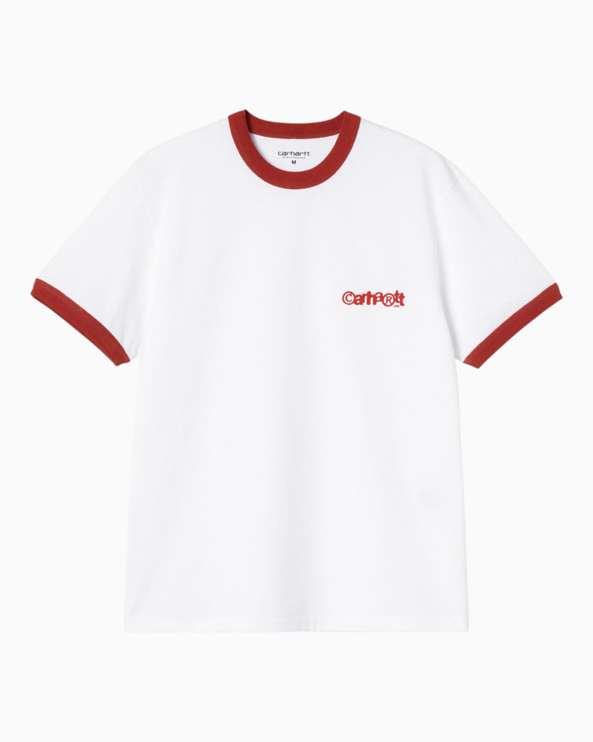 Carhartt WIP S/S Ip Ringer Erkek T-Shirt White/Red/Red